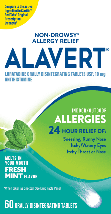 Alavert Allergy Fresh Mint packaging