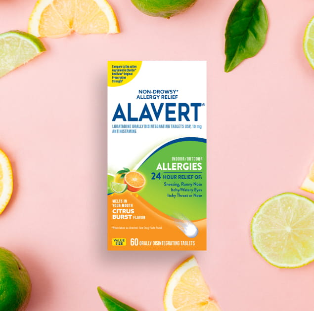 Alavert Allergy Citris Burst packaging